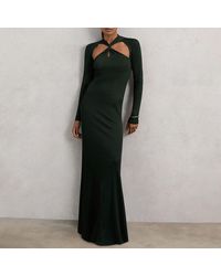 Reiss - Dark Vivienne Cut Out Knitted Dress - Lyst