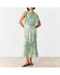 Whistles - Dashed Brush Marks Midi Dress - Lyst