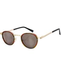 Infinity Leather - De-Gamme Retro Round Polarized Sunglasses - Lyst