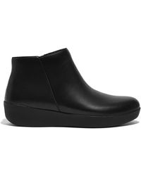 Fitflop - All Sumi Leather Ankle Boots - Lyst