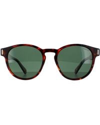 Polaroid - Round Dark Havana Polarized Sunglasses - Lyst