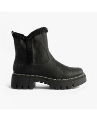 Rieker - 74082-00 Flat Ankle Boots - Lyst