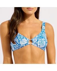 Seafolly - Sapphire Seashells Ring Front Top - Lyst