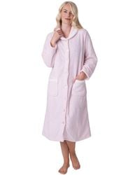CAMILLE - Supersoft Button Front Housecoat - Lyst