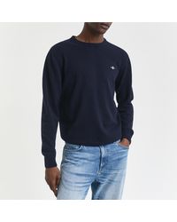 GANT - Dark Superfine Lambswool Jumper - Lyst