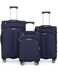 Infinity Luggage - 8 Wheel Lightweight Suitcase Set Of 3 - Lyst