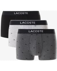 Lacoste - 3 Pack Printed Trunks - Lyst