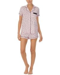Kate Spade - Evergreen Modal Shory Pj Set Scattered Dot Print - Lyst