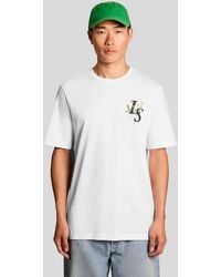 Lyle & Scott - Dandelion Script Graphic T-Shirt - Lyst