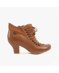 Hush Puppies - Tan Vivianna Ankle Heeled Boots - Lyst