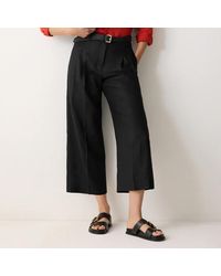 Jigsaw - Linen Cropped Kemp Trousers - Lyst