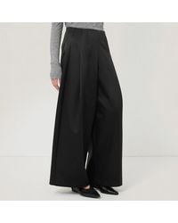 Jigsaw - Satin Volume Cropped Trousers - Lyst