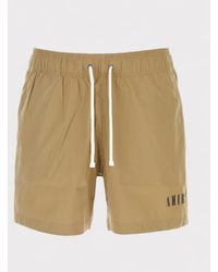 Amiri - Core Logo Swim Trunks Tan - Lyst