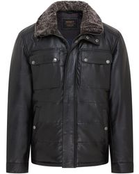 Infinity Leather - Lamb Leather Puffer Bomber Warm Biker Jacket - Lyst