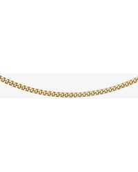 T.H.Baker - 9Ct Inch Fine Diamond Cut Curb Chain 1.13.0024 - Lyst