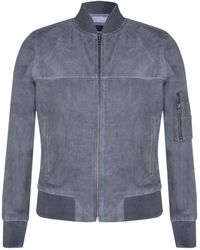 Infinity Leather - Suede Ma-1 Bomber Jacket-Cosham - Lyst