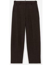 ARKET - Press Crease Cropped Wool Trousers - Lyst