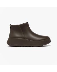 Fitflop - F-Mode Flatform Flat Ankle Boots - Lyst