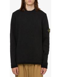 Stone Island - Wool Blend Regular Sweatshirt - Lyst