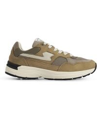 Stepney Workers Club - Amiel S-Strike Suede Mix Trainer - Lyst