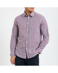 Crew - Multi Check Classic Fit Tatersall Twill Shirt - Lyst