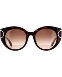 Ferragamo - Cat Eye Tortoise Gradient 90041091 - Lyst