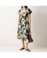Jigsaw - Future Botanic Linen Dress - Lyst