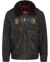 Infinity Leather - Leather Bomber Sheepskin Collar G-1 Aviator Jacket - Lyst