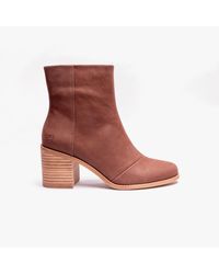 TOMS - Evelyn Heeled Ankle Boots - Lyst