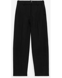 ARKET - Press Crease Cropped Wool Trousers - Lyst