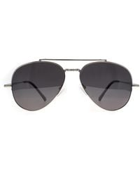 Montana - Aviator Shiny Smoke Polarized Mp185 Metal - Lyst