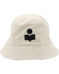 Isabel Marant - Cream & Cotton Haley Bucket Hat - Lyst