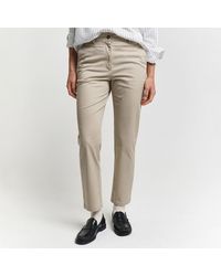 GANT - Sand Slim Fit Cotton Chinos - Lyst