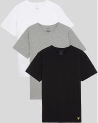 Lyle & Scott - 3 Pack Lounge T-Shirts - Lyst
