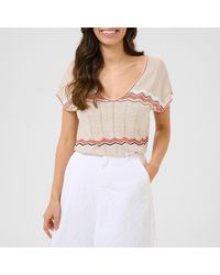 Cream - Tommin Knit Top - Lyst