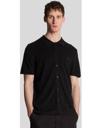 Lyle & Scott - Blend Knitted Polo Shirt - Lyst