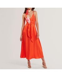 Ted Baker - Beckki Tie Waist Midi Dress - Lyst