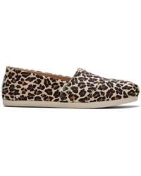 TOMS - Leopard Print Alpargata Flat Shoes - Lyst