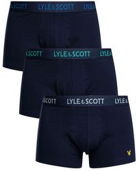 Lyle & Scott - Barclay Peacoat Multi Waistband Boxers - Lyst