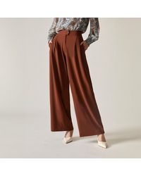 James Lakeland - Rust Wide Leg Suit Trousers - Lyst
