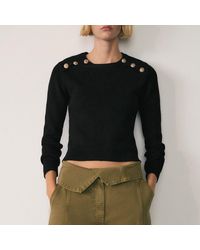 Mango - Jumper With Jewel Buttons - Lyst