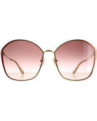 Chloé - Chloé Square Dark Gradient Ch0015S Metal - Lyst