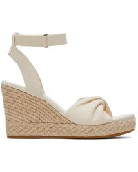 TOMS - Natural Slubby Marisela Heeled Espadrille - Lyst