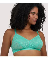 Deja Day - Emma Mint Lace Wireless Bra - Lyst