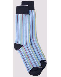 Duchamp - Light Striped Cotton Blend Socks - Lyst