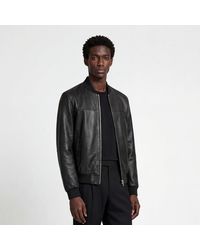 W.33 - Leather Bomber Jacket - Lyst