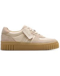 Clarks - Mayhill Lace Sand Combi Lea Shoe - Lyst