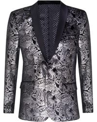TruClothing - Classic Paisley Velvet Tuxedo Dinner Jacket Tailored Blazer - Lyst