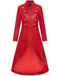 Infinity Leather - Gothic Full Length Edwardian Leather Coat - Lyst