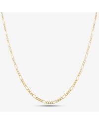 T.H.Baker - 9Ct Inch Fine Figaro Chain 1.15.0097 - Lyst